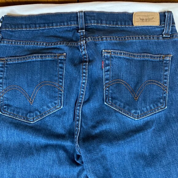 Levi's Curvy Bootcut 529 Jeans Women's 12S Blue Cotton Blend - Picture 7 of 8